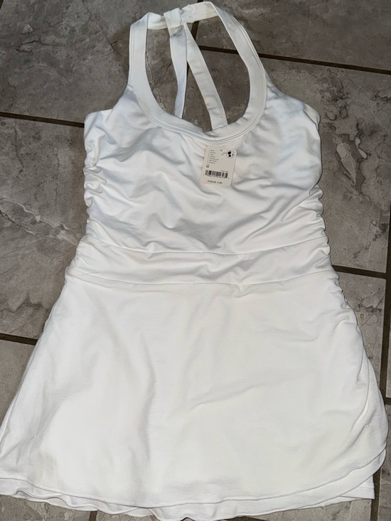 FP Movement by Free People Dresses & Skirts - FP Movement by Free People White Halter Ruched Tennis Dress NWT original 108